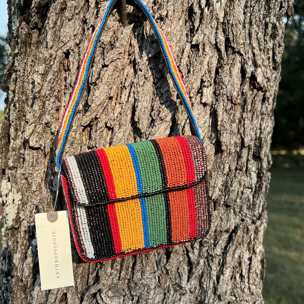 Anthropologie Mini Beaded Carry